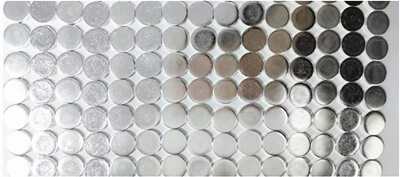 Hõbedased kontaktid on peamised juhtivad komponendid