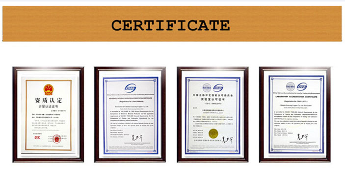 C7701 C7521 Nikkel hõbedane riba certificate